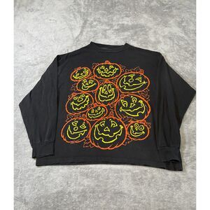 Vintage 90's Hallmark Cards XL Halloween Jack-O-Lantern Faces USA